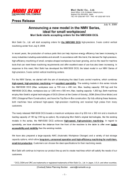 Announcing a new model in the NMV Series, ideal for small