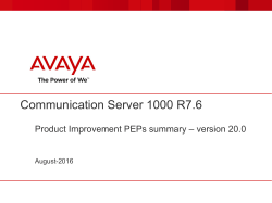 Avaya Aura System Manager 6dot2