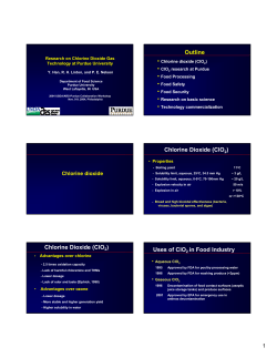Chlorine Dioxide - Purdue University
