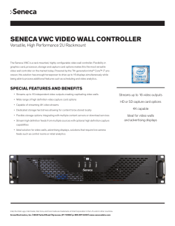 Seneca VWc Video Wall controller