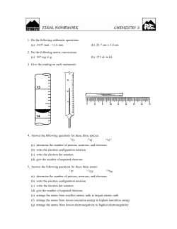 3 Homework Final 2009