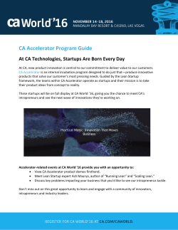 CA Accelerator Program Guide