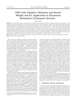 PSO with Adaptive Mutation and Inertia Weight
