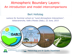 "Atmospheric Boundary Layer Dynamics: An Introduction and Model