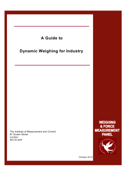 A Guide to Dynamic Weighing for Industry