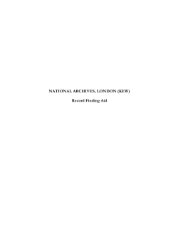 The National Archives Finding Aid