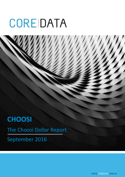 Choosi Dollar Report