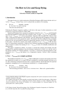complete paper - Cascadilla Proceedings Project