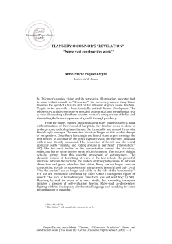 FLANNERY O`CONNOR`S &ldquo;REVELATION&rdquo;