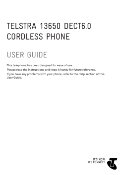TELSTRA 13650 DECT6.0 CORDLESS PHONE