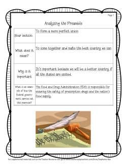 Analyzing the Preamble