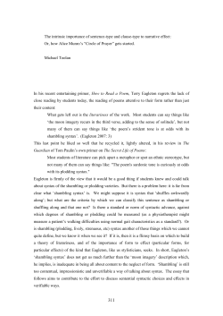 The intrinsic importance of sentence-type and clause-type