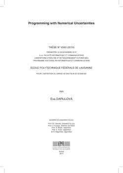 Programming with Numerical Uncertainties