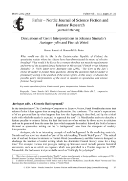 PDF - Fafnir &ndash; Nordic Journal of Science Fiction and Fantasy Research
