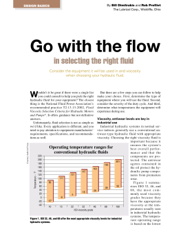 Go With the Flow in Selecting the Right Fluid