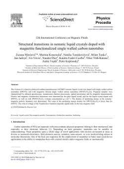 Structural transitions in nematic liquid crystals doped with magnetite