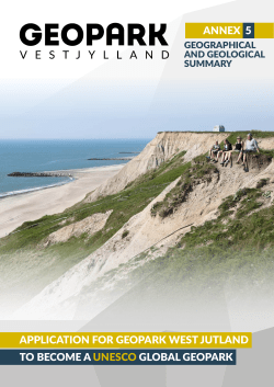 application for geopark west jutland to become a unesco global