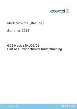 Mark scheme - Edexcel