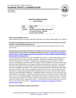 Meeting Minutes - San Francisco Human Rights Commission