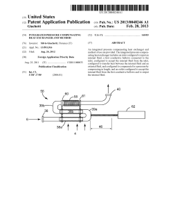 Integrated pressure compensating heat exchanger and method