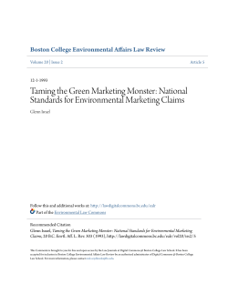 Taming the Green Marketing Monster