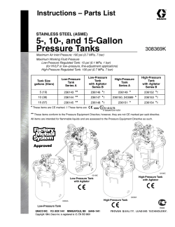 308369K 5-, 10-, and 15-Gallon Pressure Tanks, Stainless