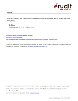 "Effects of preplant soil fumigation on nematode population densities