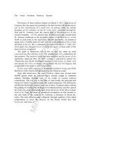 The Great Northern Railway System