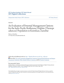 An Evaluation of Potential Management Options for the Indo