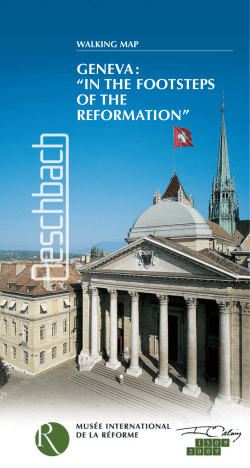 In the footsteps of the Reformation