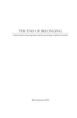 the end of belonging