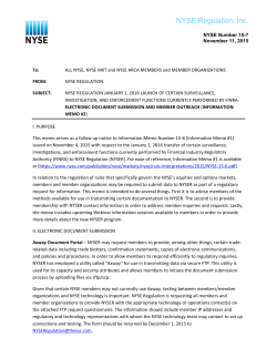 N YSE Re egulation , Inc.