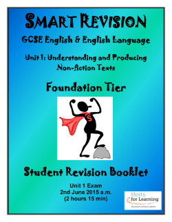 Unit 1 - Bedford Free School