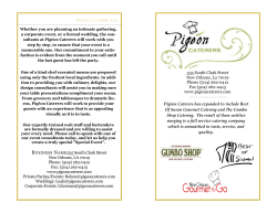 PIG&Eacute;ON CATERERS, INC