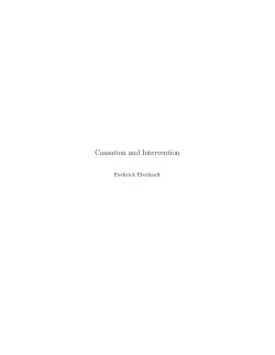 Causation and Intervention