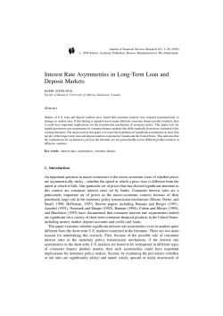 Interest Rate Asymmetries in Long