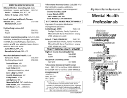 Mental Health Professionals