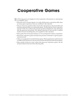 Cooperative Games