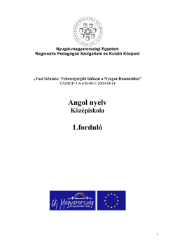 angol nyelv-közepiskola 1.fordulo