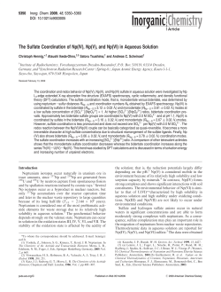 The Sulfate Coordination of Np(IV), Np(V), and Np(VI)