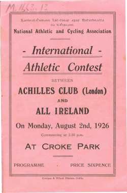 International·- Athletic Contest