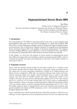 Hyperpolarized Xenon Brain MRI