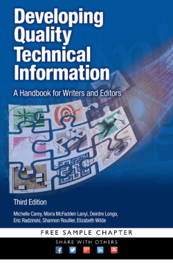 Developing Quality Technical Information