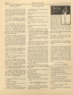 Page 4 THE BLUE BONNET NAUTICAL NOVELTIES The first