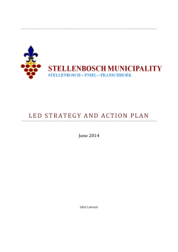 LED: Stratetgy and Projects (Jun 2014)