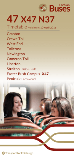 47/X47 - Lothian Buses