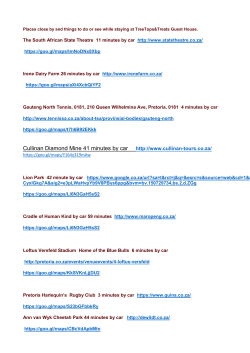 Cullinan Diamond Mine 41 minutes by car http://www.cullinan