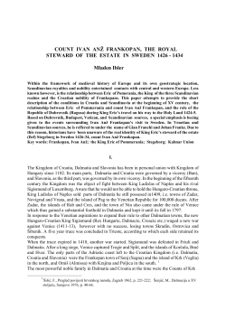 COUNT IVAN ANŽ FRANKOPAN, THE ROYAL