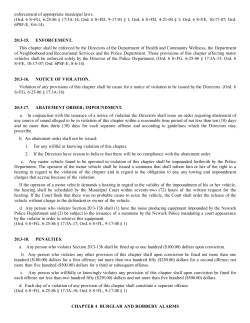 Chapter 4, Section 20:4-5 and 20:4-8 of the revised
