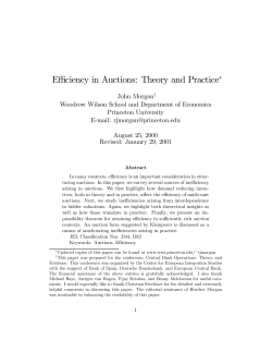 Efficiency in Auctions: Theory and Practice